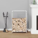 vidaXL Regál na krbové drevo, 60x28x90 cm, za studena lisovaná oceľ – Obrázok 3