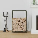 vidaXL Regál na krbové drevo, 60x28x90 cm, za studena lisovaná oceľ – Obrázok 3