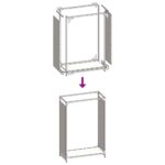 vidaXL Regál na krbové drevo, 60x28x90 cm, za studena lisovaná oceľ – Obrázok 9