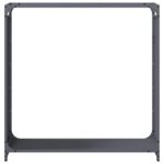 vidaXL Regál na krbové drevo, 90x28x90 cm, za studena lisovaná oceľ – Obrázok 5