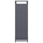 vidaXL Regál na krbové drevo, 90x28x90 cm, za studena lisovaná oceľ – Obrázok 6