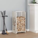 vidaXL Regál na krbové drevo, 40x30x80 cm, za studena lisovaná oceľ