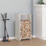 vidaXL Regál na krbové drevo, 40x30x80 cm, za studena lisovaná oceľ