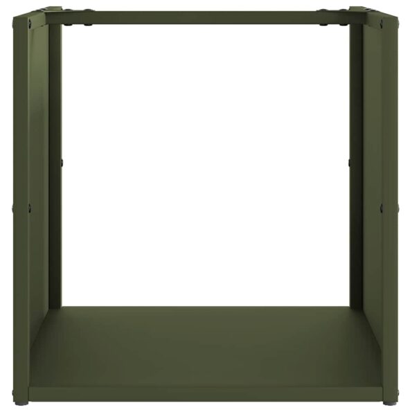 vidaXL Regál na krbové drevo, 40x40x40 cm, za studena lisovaná oceľ – Obrázok 5