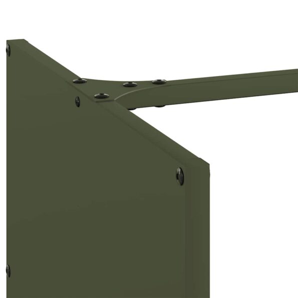 vidaXL Regál na krbové drevo, 40x40x40 cm, za studena lisovaná oceľ – Obrázok 7