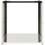 vidaXL Regál na krbové drevo 40x40x40 cm, nehrdzavejúca oceľ – Obrázok 5