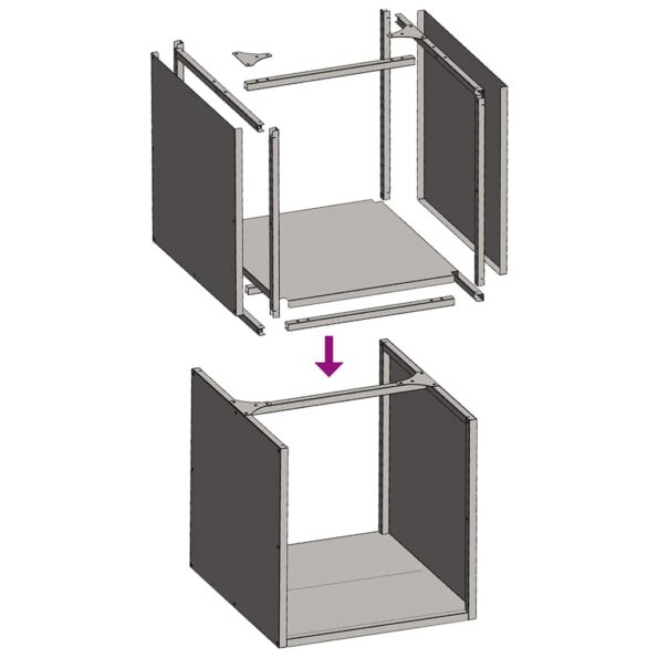 vidaXL Regál na krbové drevo oceľ odolná voči poveternostným vplyvom – Obrázok 11