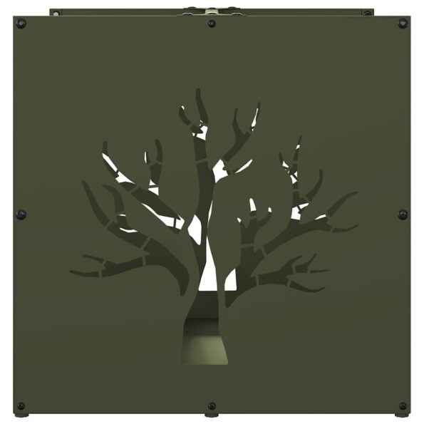 vidaXL Regál na krbové drevo, 40x40x40 cm, za studena lisovaná oceľ – Obrázok 6