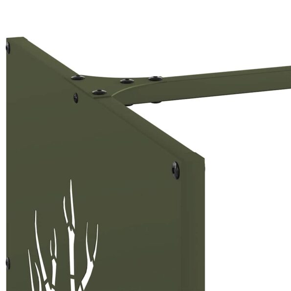 vidaXL Regál na krbové drevo, 40x40x40 cm, za studena lisovaná oceľ – Obrázok 7