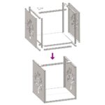 vidaXL Regál na krbové drevo, 40x40x40 cm, za studena lisovaná oceľ – Obrázok 10