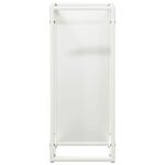 vidaXL Stojan na palivové drevo Biely Oceľ valcovaná za studena – Obrázok 5