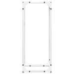 vidaXL Stojan na palivové drevo Biely Oceľ valcovaná za studena – Obrázok 6