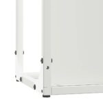 vidaXL Stojan na palivové drevo Biely Oceľ valcovaná za studena – Obrázok 9