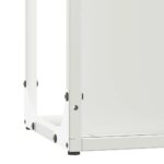 vidaXL Stojan na palivové drevo Biely Oceľ valcovaná za studena – Obrázok 9