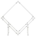 vidaXL Stojan na palivové drevo biely oceľ valcovaná za studena – Obrázok 5