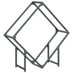 vidaXL Stojan na palivové drevo antracit oceľ valcovaná za studena – Obrázok 2