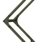 vidaXL Stojan na palivové drevo olivovo zelená 80x25x80 cm – Obrázok 7