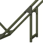 vidaXL Stojan na palivové drevo olivovo zelená 80x25x80 cm – Obrázok 8