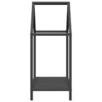 vidaXL Stojan na palivové drevo čierny oceľ valcovaná za studena – Obrázok 6