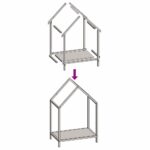 vidaXL Stojan na palivové drevo čierny oceľ valcovaná za studena – Obrázok 9