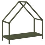 vidaXL Stojan na palivové drevo Olive Green Oceľ valcovaná za studena – Obrázok 2