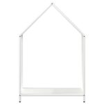 vidaXL Stojan na palivové drevo biely oceľ valcovaná za studena – Obrázok 5