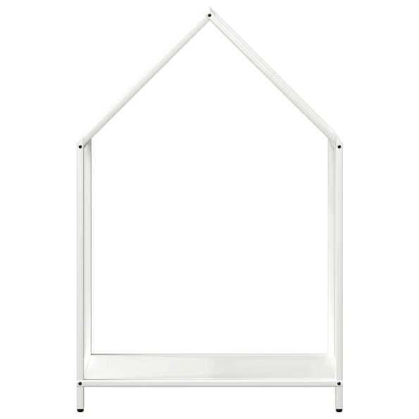 vidaXL Stojan na palivové drevo biely oceľ valcovaná za studena – Obrázok 5