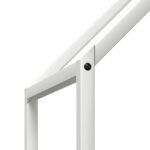 vidaXL Stojan na palivové drevo biely oceľ valcovaná za studena – Obrázok 7