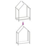 vidaXL Stojan na palivové drevo biely oceľ valcovaná za studena – Obrázok 9
