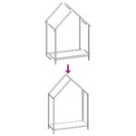vidaXL Stojan na palivové drevo olivovo zelená 60x25x90 cm – Obrázok 9