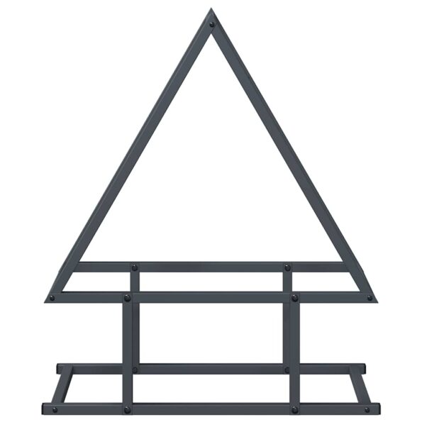 vidaXL Stojan na palivové drevo antracit oceľ valcovaná za studena – Obrázok 5