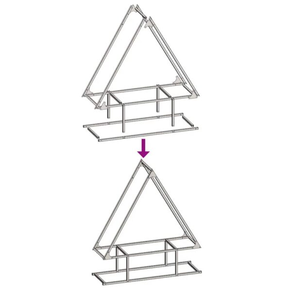 vidaXL Stojan na palivové drevo olivovo zelená 80x25x90 cm – Obrázok 9
