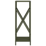 vidaXL Stojan na palivové drevo Olive Green Oceľ valcovaná za studena – Obrázok 6