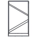 vidaXL Stojan na palivové drevo antracit oceľ valcovaná za studena – Obrázok 5