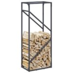 vidaXL Stojan na palivové drevo antracit oceľ valcovaná za studena – Obrázok 4