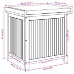 vidaXL Vonkajší box na vankúše 60x50x61 cm akáciový masív – Obrázok 11