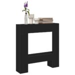 vidaXL Krb Surround Čierny dub 81x18x82 cm Upravené drevo – Obrázok 4