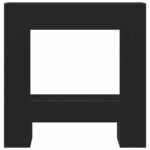 vidaXL Krb Surround Čierny dub 81x18x82 cm Upravené drevo – Obrázok 5