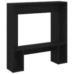 vidaXL Krb Surround Čierny dub 81x18x82 cm Upravené drevo – Obrázok 7