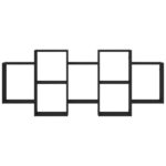 vidaXL Nástenná polica čierna dub 159x18x65 cm kompozitné drevo – Obrázok 5