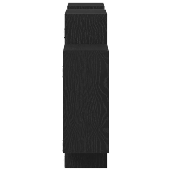 vidaXL Nástenná polica čierna dub 159x18x65 cm kompozitné drevo – Obrázok 6