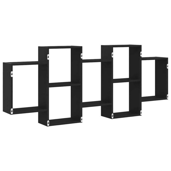 vidaXL Nástenná polica čierna dub 159x18x65 cm kompozitné drevo – Obrázok 7