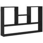 vidaXL Nástenná polica čierna dub 99x15x60 cm kompozitné drevo – Obrázok 2