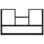 vidaXL Nástenná polica čierna dub 99x15x60 cm kompozitné drevo – Obrázok 5