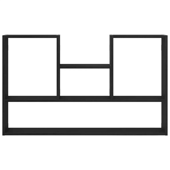 vidaXL Nástenná polica čierna dub 99x15x60 cm kompozitné drevo – Obrázok 5