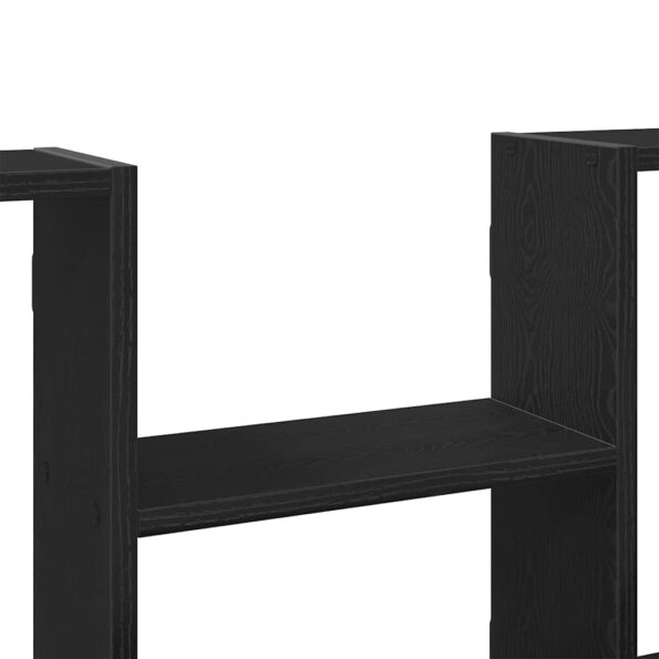 vidaXL Nástenná polica čierna dub 99x15x60 cm kompozitné drevo – Obrázok 8