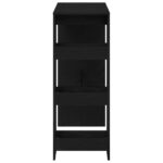 vidaXL Barový stôl s policami čierna dub kompozitné drevo – Obrázok 6