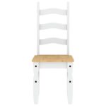 vidaXL 5-dielna jedálenská súprava Panama, biela borovicový masív – Obrázok 8