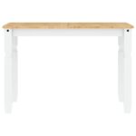 vidaXL 5-dielna jedálenská súprava Panama, biela borovicový masív – Obrázok 9