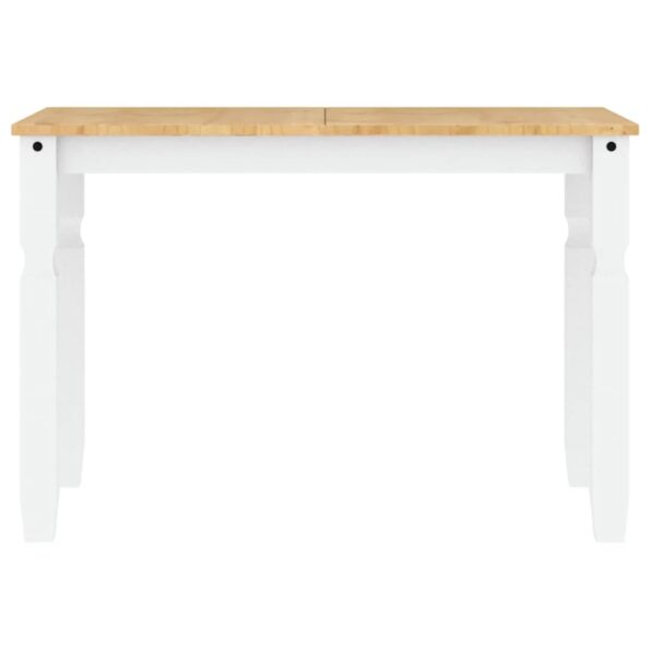 vidaXL 5-dielna jedálenská súprava Panama, biela borovicový masív – Obrázok 9